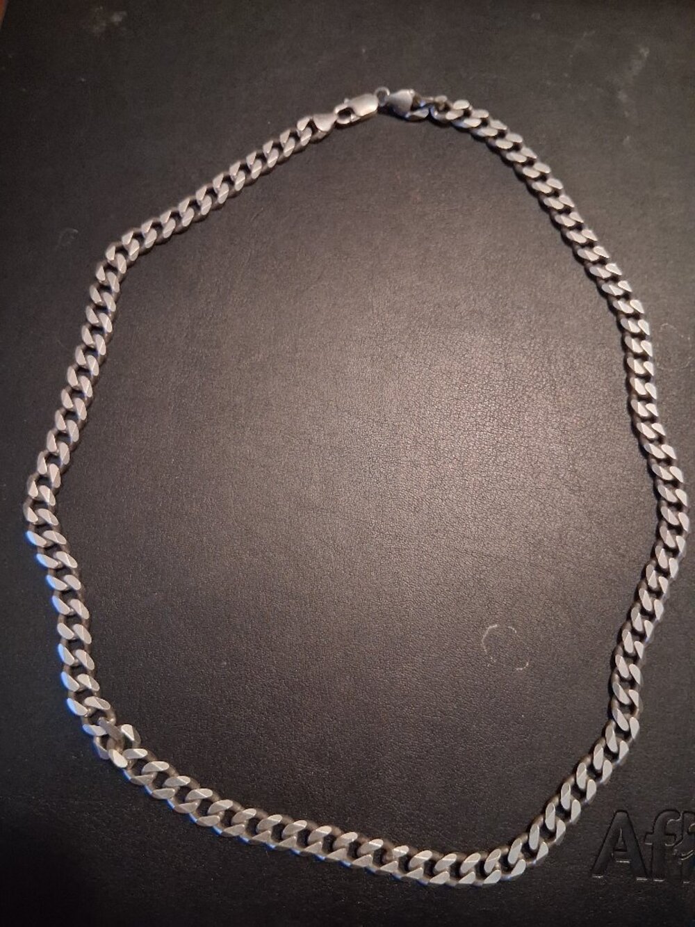 vintage mens 925 sterling cuban style chain